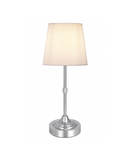Balta/sudraba LED lampa / Ø 16 cm x 38 cm
