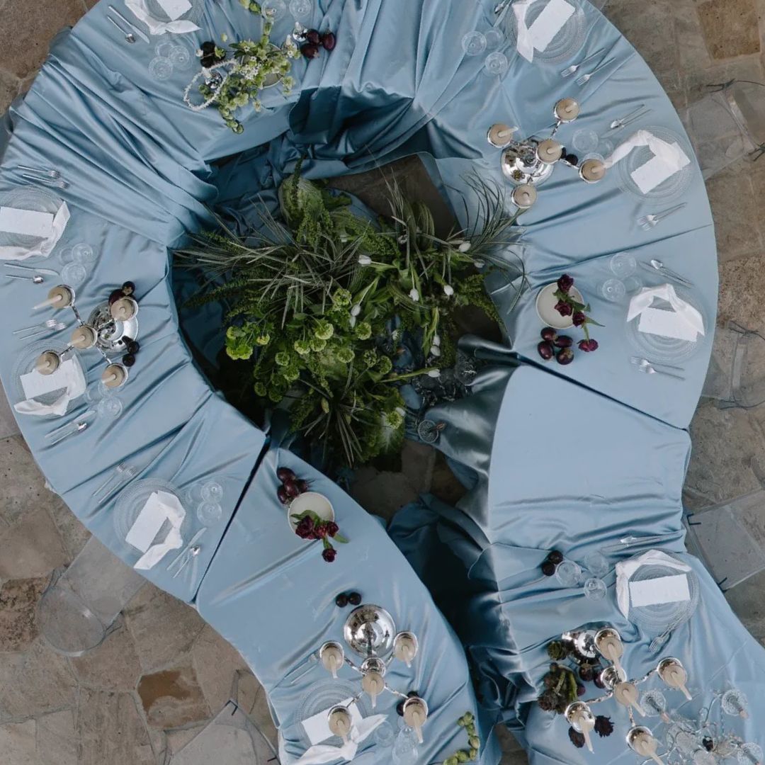Galdautu noma, gaiši zils (Blue) / Kantains / 230x320cm - Image 2